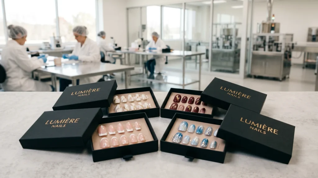 Premium wholesale press-on nails supply chain quality inspection