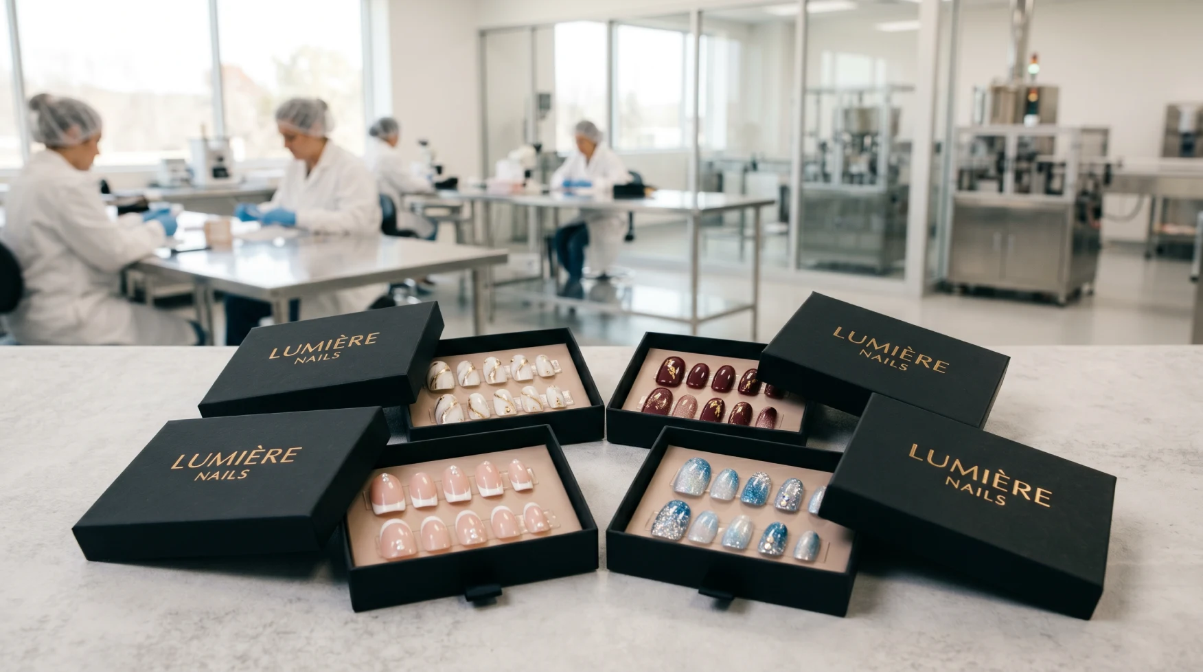 Premium wholesale press-on nails supply chain quality inspection