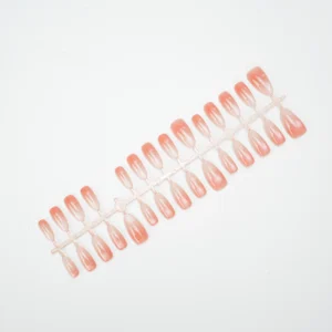 Blush Jelly Pink Soft Gel Cat Eye Press-on Nails Short Coffin Bulk