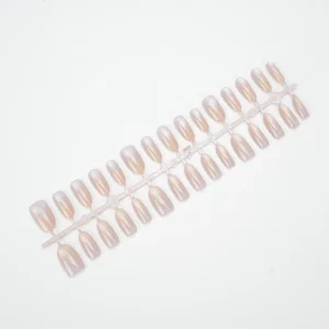 Milky White Moonlight Soft Gel Cat Eye Press-on Nails
