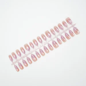 Ombre Purple Pink Soft Gel Cat Eye Press-on Nails
