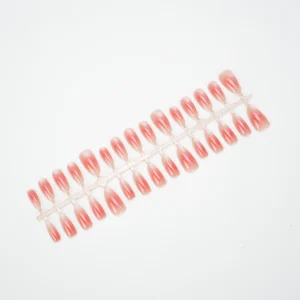 Vibrant Peach Pink Blush Soft Gel Cat Eye Press-on Nails Short Almond Bulk